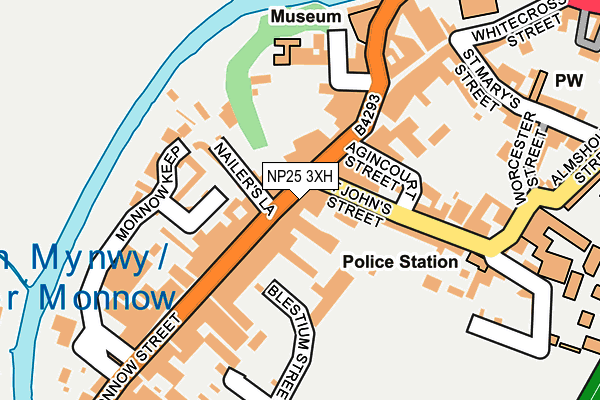 NP25 3XH map - OS OpenMap – Local (Ordnance Survey)