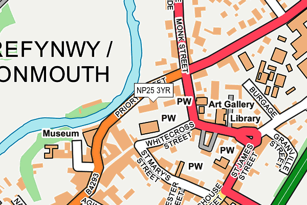 NP25 3YR map - OS OpenMap – Local (Ordnance Survey)