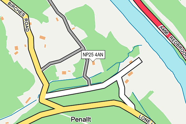 NP25 4AN map - OS OpenMap – Local (Ordnance Survey)
