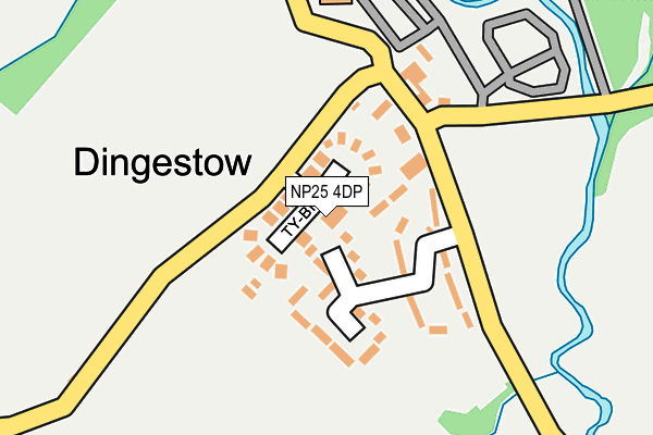 NP25 4DP map - OS OpenMap – Local (Ordnance Survey)