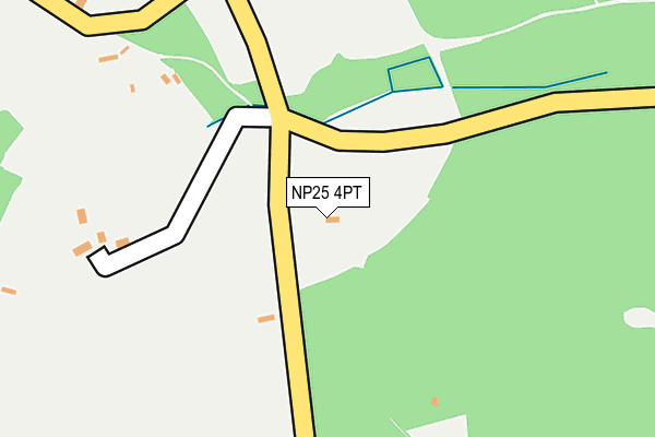 NP25 4PT map - OS OpenMap – Local (Ordnance Survey)