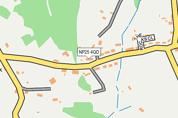 NP25 4QD map - OS OpenMap – Local (Ordnance Survey)
