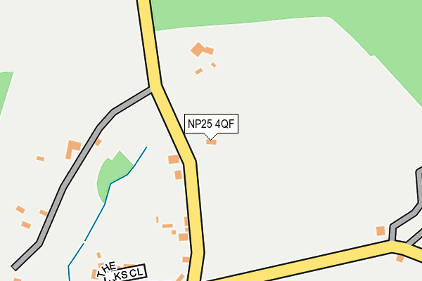 NP25 4QF map - OS OpenMap – Local (Ordnance Survey)
