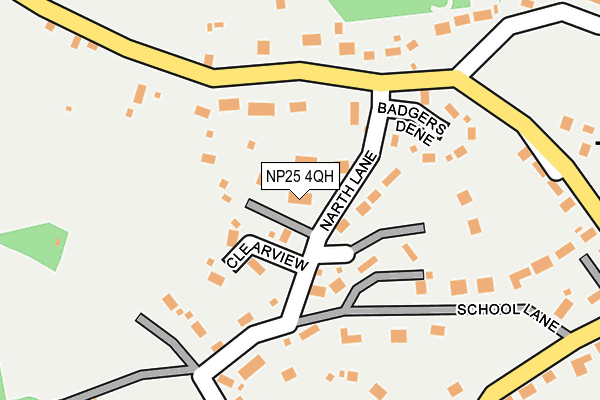 NP25 4QH map - OS OpenMap – Local (Ordnance Survey)