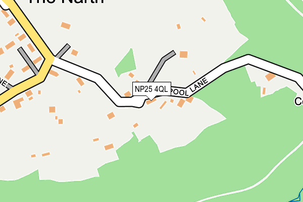 NP25 4QL map - OS OpenMap – Local (Ordnance Survey)
