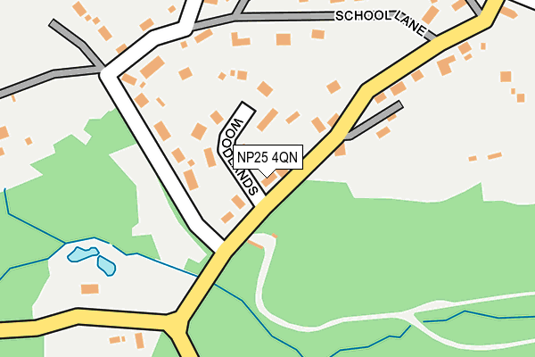 NP25 4QN map - OS OpenMap – Local (Ordnance Survey)