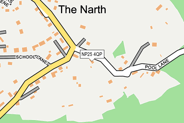 NP25 4QP map - OS OpenMap – Local (Ordnance Survey)