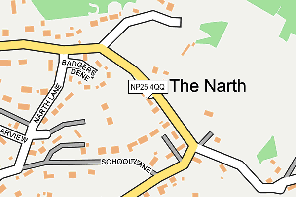NP25 4QQ map - OS OpenMap – Local (Ordnance Survey)