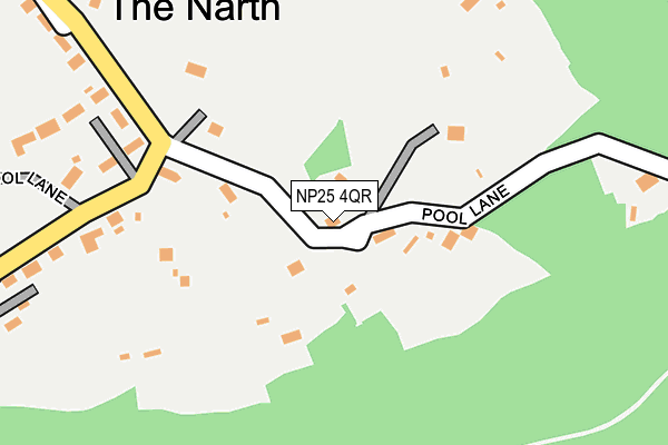 NP25 4QR map - OS OpenMap – Local (Ordnance Survey)