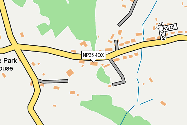 NP25 4QX map - OS OpenMap – Local (Ordnance Survey)