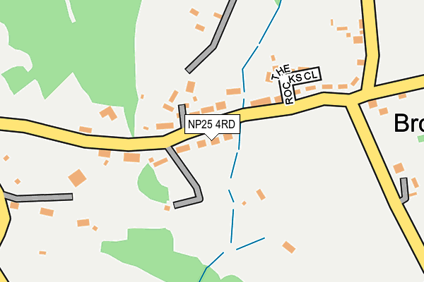 NP25 4RD map - OS OpenMap – Local (Ordnance Survey)