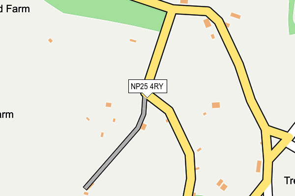 NP25 4RY map - OS OpenMap – Local (Ordnance Survey)