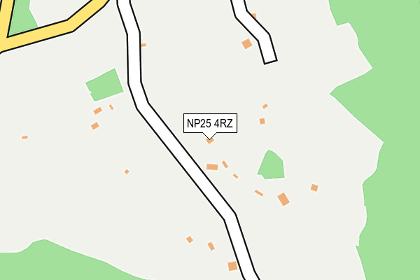 NP25 4RZ map - OS OpenMap – Local (Ordnance Survey)