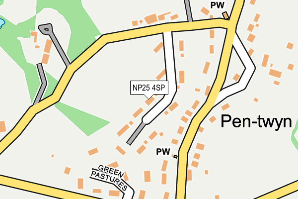 NP25 4SP map - OS OpenMap – Local (Ordnance Survey)