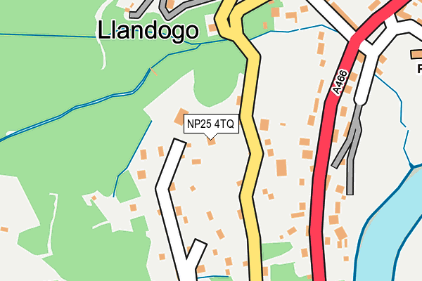 NP25 4TQ map - OS OpenMap – Local (Ordnance Survey)