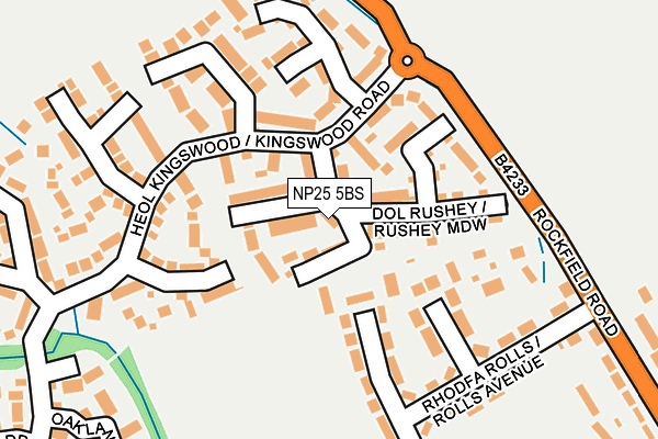 NP25 5BS map - OS OpenMap – Local (Ordnance Survey)