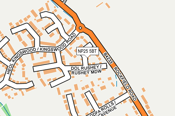 NP25 5BT map - OS OpenMap – Local (Ordnance Survey)