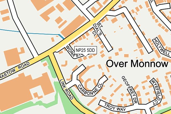 NP25 5DD map - OS OpenMap – Local (Ordnance Survey)