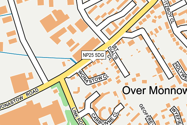 NP25 5DG map - OS OpenMap – Local (Ordnance Survey)