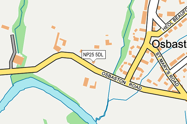 NP25 5DL map - OS OpenMap – Local (Ordnance Survey)