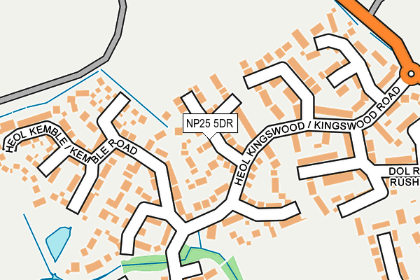NP25 5DR map - OS OpenMap – Local (Ordnance Survey)