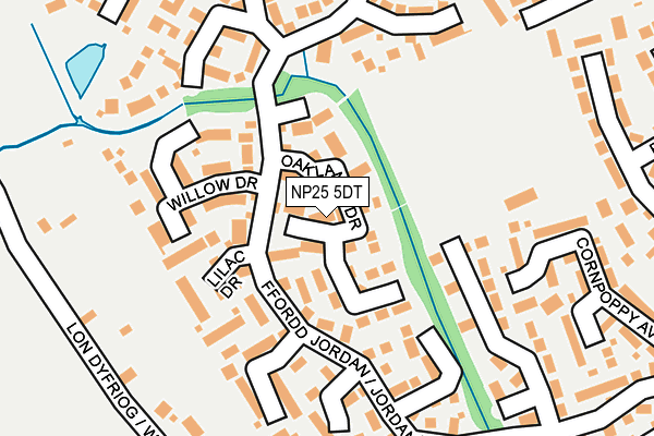 NP25 5DT map - OS OpenMap – Local (Ordnance Survey)