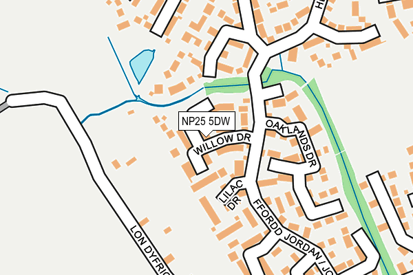 NP25 5DW map - OS OpenMap – Local (Ordnance Survey)