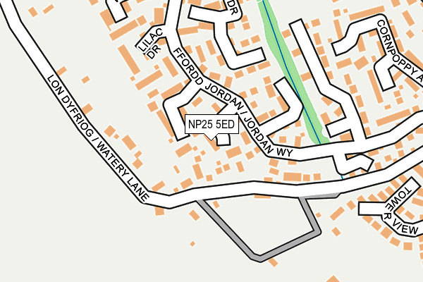 NP25 5ED map - OS OpenMap – Local (Ordnance Survey)