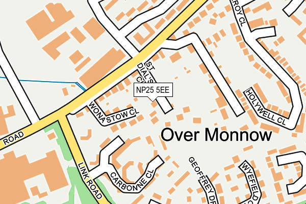 NP25 5EE map - OS OpenMap – Local (Ordnance Survey)