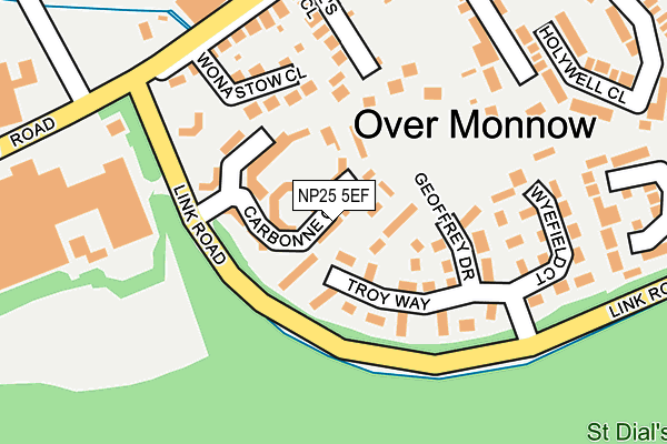 NP25 5EF map - OS OpenMap – Local (Ordnance Survey)