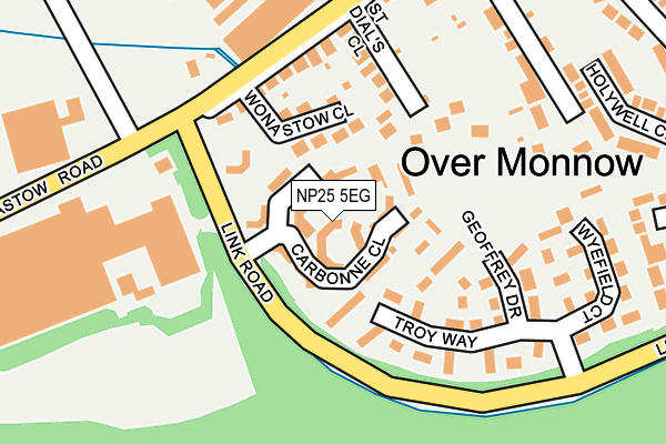 NP25 5EG map - OS OpenMap – Local (Ordnance Survey)