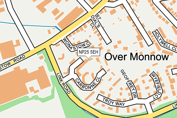 NP25 5EH map - OS OpenMap – Local (Ordnance Survey)