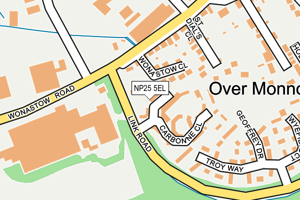 NP25 5EL map - OS OpenMap – Local (Ordnance Survey)