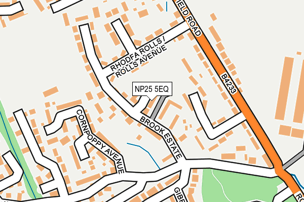 NP25 5EQ map - OS OpenMap – Local (Ordnance Survey)