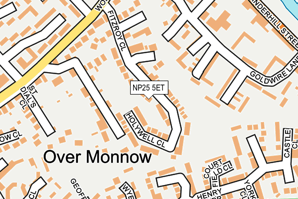 NP25 5ET map - OS OpenMap – Local (Ordnance Survey)