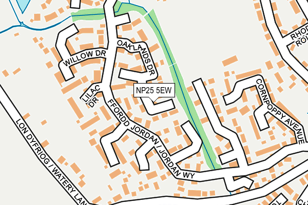 NP25 5EW map - OS OpenMap – Local (Ordnance Survey)