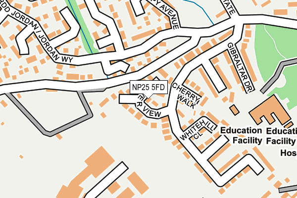 NP25 5FD map - OS OpenMap – Local (Ordnance Survey)