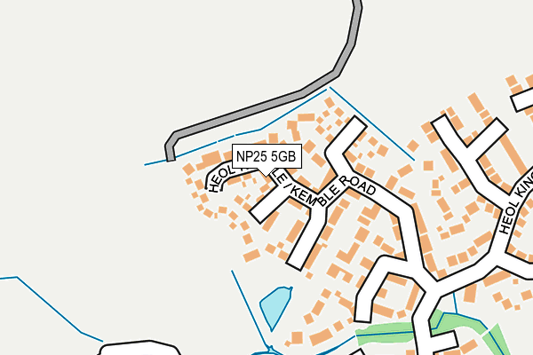 NP25 5GB map - OS OpenMap – Local (Ordnance Survey)