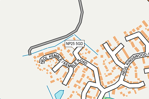 NP25 5GD map - OS OpenMap – Local (Ordnance Survey)