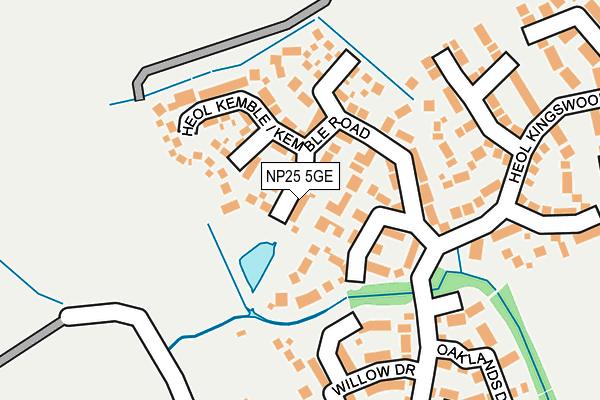 NP25 5GE map - OS OpenMap – Local (Ordnance Survey)