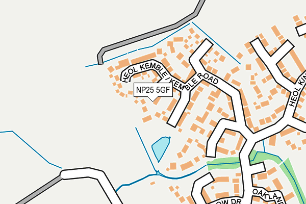 NP25 5GF map - OS OpenMap – Local (Ordnance Survey)