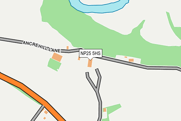 NP25 5HS map - OS OpenMap – Local (Ordnance Survey)