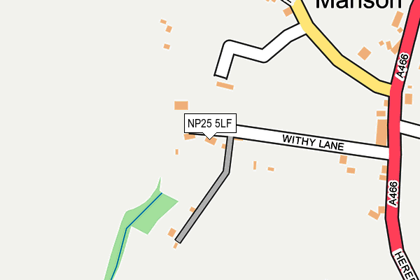 NP25 5LF map - OS OpenMap – Local (Ordnance Survey)