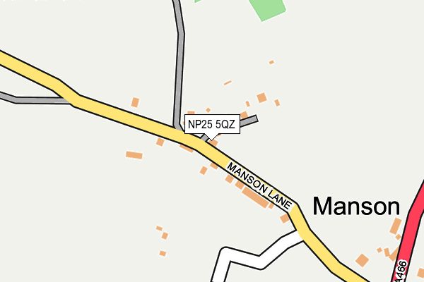 NP25 5QZ map - OS OpenMap – Local (Ordnance Survey)