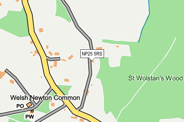 NP25 5RS map - OS OpenMap – Local (Ordnance Survey)