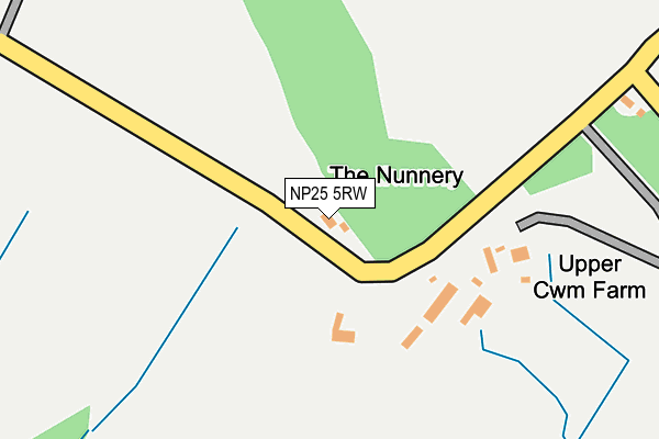 NP25 5RW map - OS OpenMap – Local (Ordnance Survey)