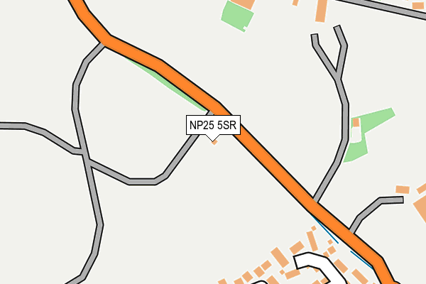 NP25 5SR map - OS OpenMap – Local (Ordnance Survey)