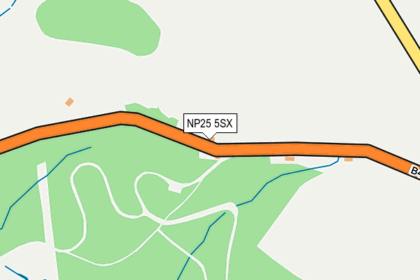 NP25 5SX map - OS OpenMap – Local (Ordnance Survey)