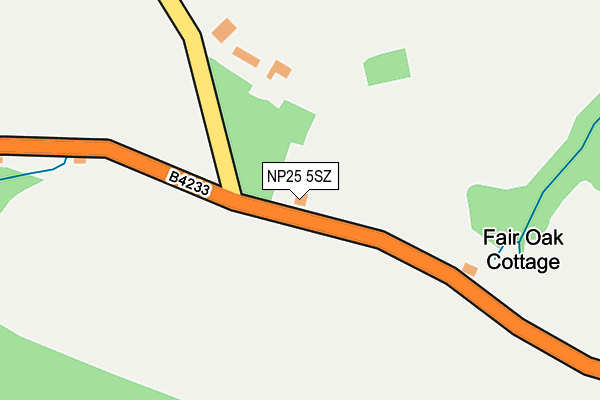 NP25 5SZ map - OS OpenMap – Local (Ordnance Survey)