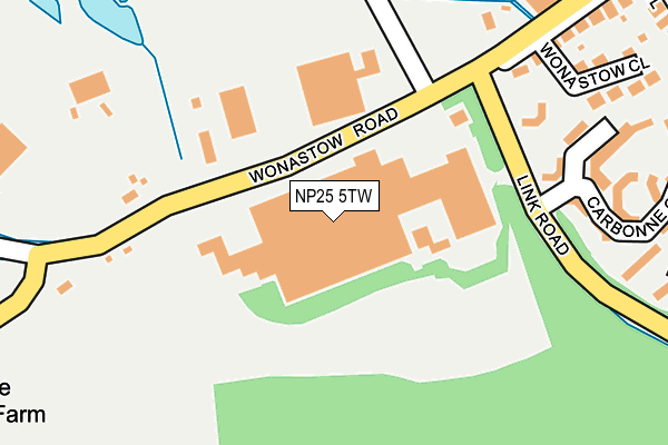 NP25 5TW map - OS OpenMap – Local (Ordnance Survey)